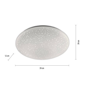 Plafoniera LED SKYLER alb Zuma Line 14242-16, D39 cm, 22W, RGB