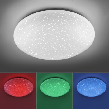 Plafoniera LED SKYLER alb Zuma Line 14242-16, D39 cm, 22W, RGB