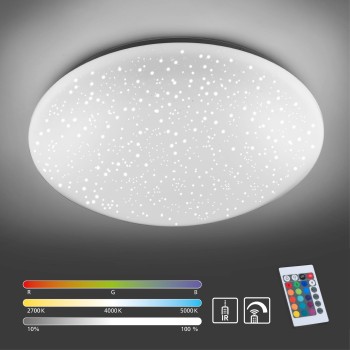 Plafoniera LED SKYLER alb Zuma Line 14242-16, D39 cm, 22W, RGB