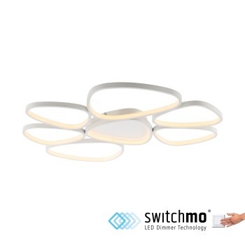 Plafoniera LED PEBBLES alb Zuma Line 14046-16, 6.5x70 cm, 58W