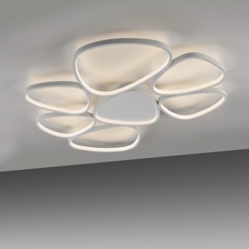 Plafoniera LED PEBBLES alb Zuma Line 14046-16, 6.5x70 cm, 58W