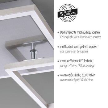 Plafoniera LED IVEN otel Zuma Line 14003-55, 7.3x45 cm, 23W