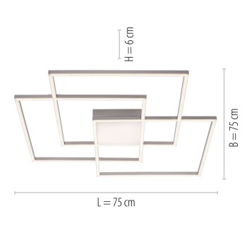 Plafoniera LED ASMIN otel Zuma Line 14713-55, 6x75 cm, 48W