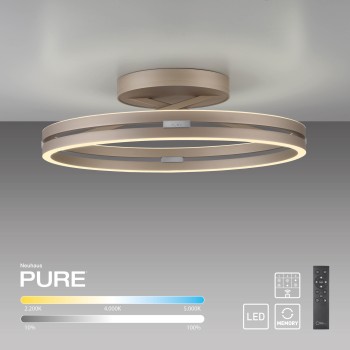 Plafoniera LED PURE LOOP maro Zuma Line 6552-97, D60 cm, 9W