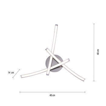 Plafoniera LED VALERIE otel Zuma Line 15341-55, D40 cm, 12W