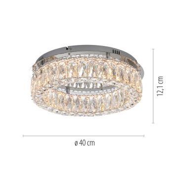 Plafoniera LED KULUNKA crom Zuma Line 15204-17, 12.1x40 cm, 24W