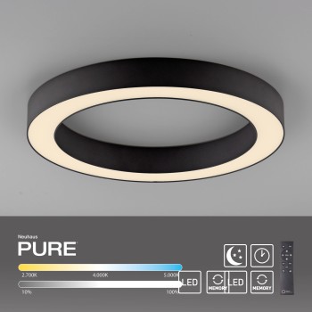 Plafoniera LED PURE LINES ROUND grafit Zuma Line 6310-13, D35 cm, 21W