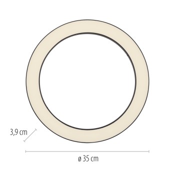 Plafoniera LED PURE LINES ROUND grafit Zuma Line 6310-13, D35 cm, 21W