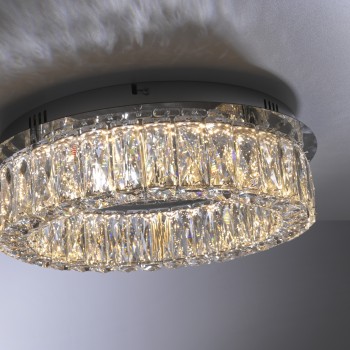 Plafoniera LED KULUNKA crom Zuma Line 15204-17, 12.1x40 cm, 24W