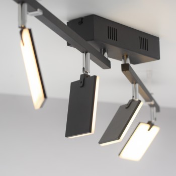 Plafoniera LED PURE-MIRA negru Zuma Line 6356-18, 101x95 cm, 28W
