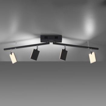 Plafoniera LED PURE-MIRA negru Zuma Line 6356-18, 101x95 cm, 28W