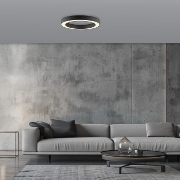 Plafoniera LED PURE LINES ROUND grafit Zuma Line 6310-13, D35 cm, 21W