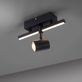 Plafoniera BARIK negru Zuma Line 6523-18, 25.5x14 cm, 2xGU10