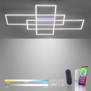 Plafoniera LED Q-INIGO otel Zuma Line 8195-55, 101x75 cm, 60W