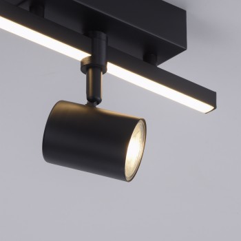 Plafoniera BARIK negru Zuma Line 6523-18, 25.5x14 cm, 2xGU10