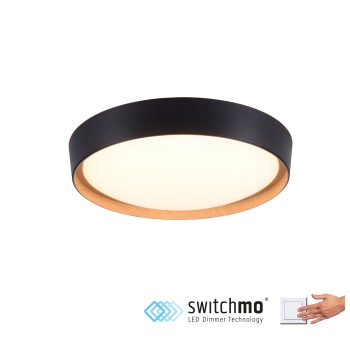 Plafoniera LED EMILIA negru Zuma Line 14347-18, D40 cm, 29W