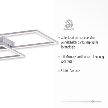 Plafoniera LED INIGO otel Zuma Line 8193-55, 83.6x24.2 cm, 30W