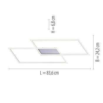 Plafoniera LED INIGO otel Zuma Line 8193-55, 83.6x24.2 cm, 30W