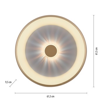 Plafoniera LED VERTIGO alama mata Zuma Line 14386-60, D61.5 cm, 37W