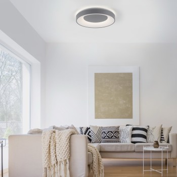 Plafoniera LED ANIKA gri Zuma Line 14326-18, D48 cm, 26.5W