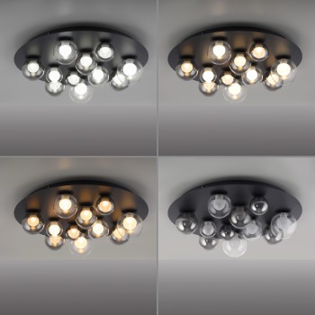 Plafoniera LED PURE POPUP gri Zuma Line 6588-15, D60 cm, 3W