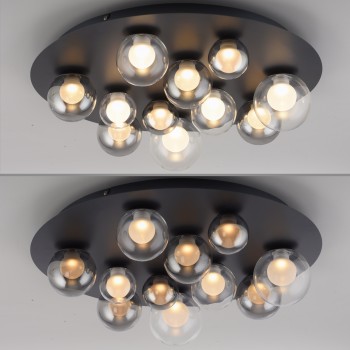 Plafoniera LED PURE POPUP gri Zuma Line 6588-15, D60 cm, 3W