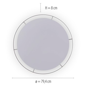 Plafoniera LED Q-VITO otel Zuma Line 8418-55, D79.4 cm, 65W