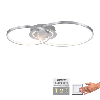 Plafoniera LED ASMINA aluminiu Zuma Line 14540-95, 9x55 cm, 30W
