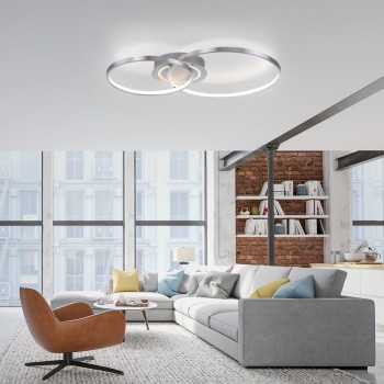 Plafoniera LED ASMINA aluminiu Zuma Line 14540-95, 9x55 cm, 30W
