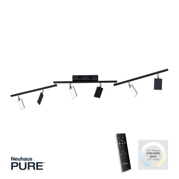 Plafoniera LED PURE-MIRA negru Zuma Line 6358-18, 161x104 cm, 41W