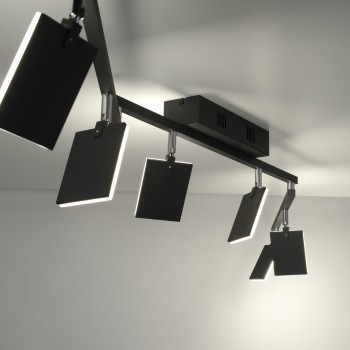 Plafoniera LED PURE-MIRA negru Zuma Line 6358-18, 161x104 cm, 41W