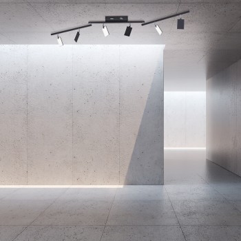 Plafoniera LED PURE-MIRA negru Zuma Line 6358-18, 161x104 cm, 41W