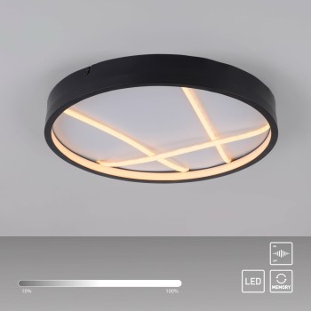 Plafoniera LED MIKADO negru Zuma Line 14091-18, D40 cm, 33W