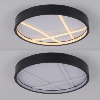 Plafoniera LED MIKADO negru Zuma Line 14091-18, D40 cm, 33W
