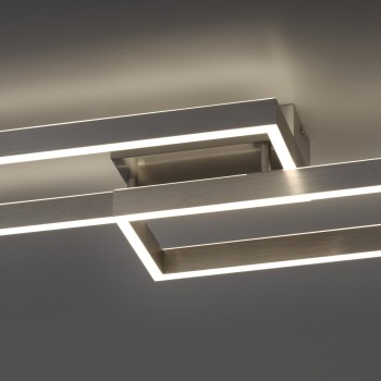 Plafoniera LED PAAN argintiu Zuma Line 6231-55, 110.5x25.2 cm, 45W