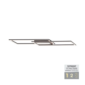 Plafoniera LED ASMIN negru Zuma Line 14694-18, 100x17.9 cm, 45W