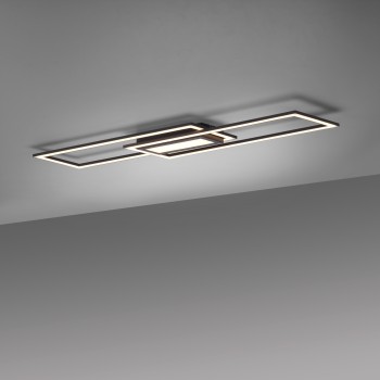 Plafoniera LED ASMIN negru Zuma Line 14694-18, 100x17.9 cm, 45W