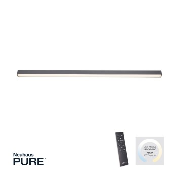 Plafoniera LED PURE-LINES antracit Zuma Line 6021-13, 110x3.8 cm, 18W