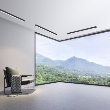 Plafoniera LED PURE-LINES antracit Zuma Line 6021-13, 110x3.8 cm, 18W