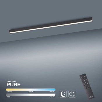 Plafoniera LED PURE-LINES antracit Zuma Line 6021-13, 110x3.8 cm, 18W
