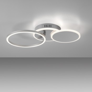 Plafoniera LED SEVENT argintiu Zuma Line 14116-55, 8.2x33.4 cm, 29W