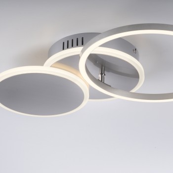Plafoniera LED SEVENT argintiu Zuma Line 14116-55, 8.2x33.4 cm, 29W