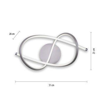 Plafoniera LED VIOLETTA otel Zuma Line 15441-55, 51x23 cm, 30W