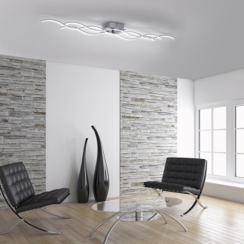Plafoniera LED WAVE otel Zuma Line 15167-55, 139.5x16 cm, 45W