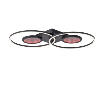 Plafoniera LED TUNEL negru Zuma Line 15160-18, 7x39 cm, 36W, RGB