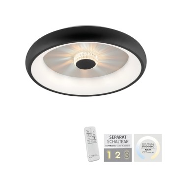 Plafoniera LED VERTIGO negru Zuma Line 14384-18, D46.5 cm, 29W