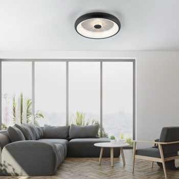 Plafoniera LED VERTIGO negru Zuma Line 14384-18, D46.5 cm, 29W