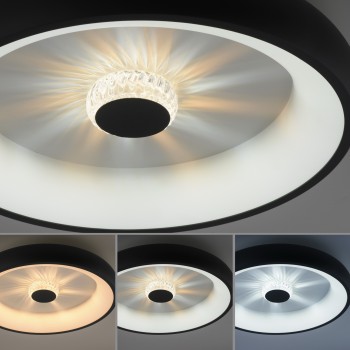 Plafoniera LED VERTIGO negru Zuma Line 14384-18, D46.5 cm, 29W