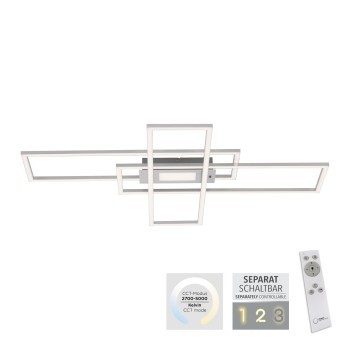 Plafoniera LED ASMIN argintiu Zuma Line 14693-55, 5.1x69.4 cm, 50W