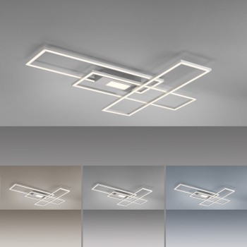 Plafoniera LED ASMIN argintiu Zuma Line 14693-55, 5.1x69.4 cm, 50W
